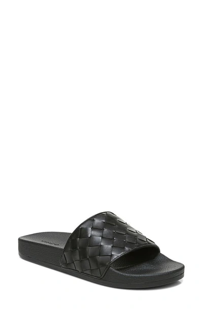 Shop Vince Watley 2 Slide Sandal In Black Leather