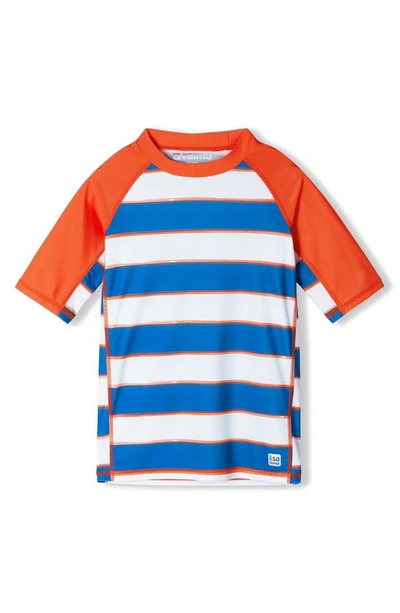 Shop Reima Kids' Stripe Rashguard In Blue