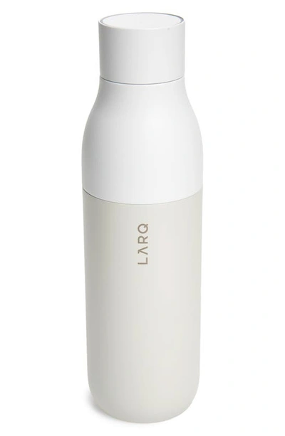 Shop Larq 25 Ounce Self Cleaning Water Bottle In Granite White