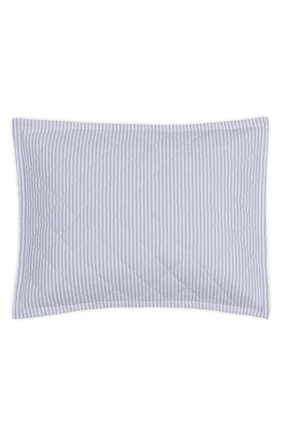 Shop Matouk Matteo Quilted Sham In Azure