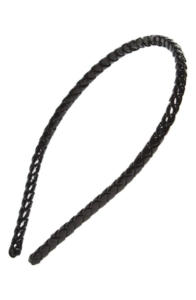 Shop L Erickson Braided Headband In Black