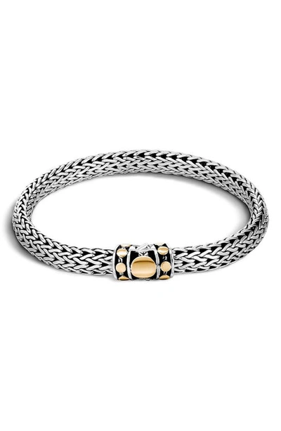 Shop John Hardy Dot 6.5mm Bracelet In Sterling Silver - Gold