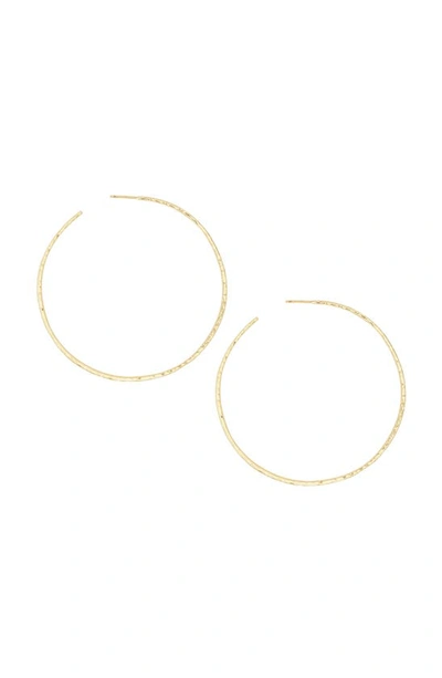 Shop Gorjana Taner Extra Large Hoop Earrings In Gold