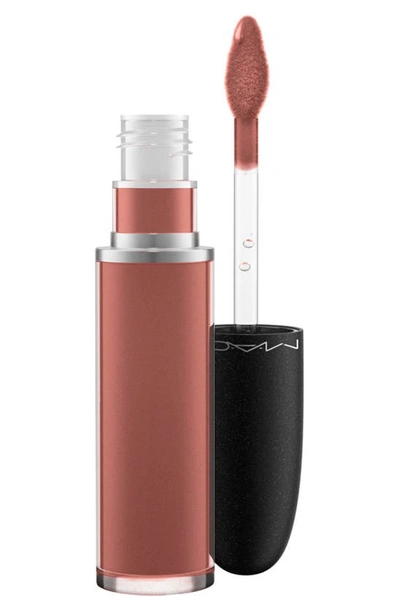 Shop Mac Cosmetics Retro Matte Liquid Lipcolour Lipstick In Topped With Brandy