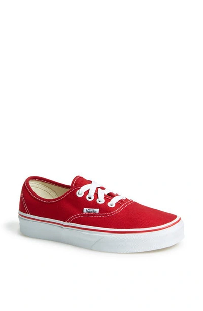 Shop Vans Authentic Sneaker In Red