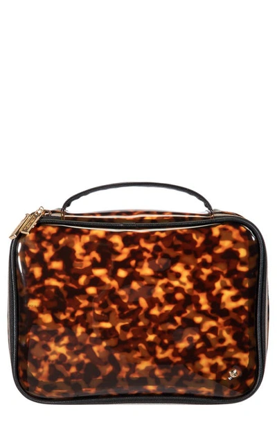 Shop Stephanie Johnson Claire Miami Clearly Tortoise Jumbo Makeup Case