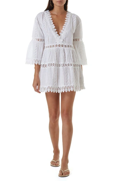 Shop Melissa Odabash Victoria Cover-up Dress In White