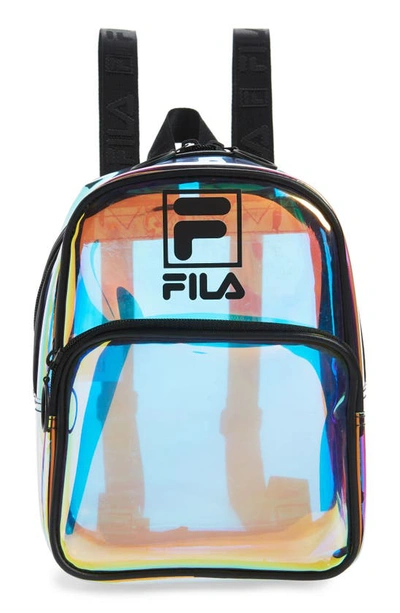 Shop Fila Zenon Clear Mini Backpack In Iridescent