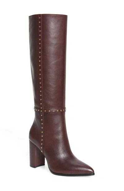 Shop Paige Kelly Pointed Toe Boot In Dark Wine