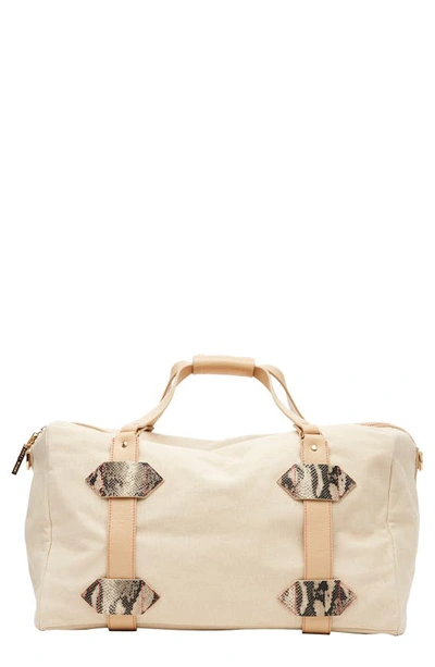 Shop Kelly Wynne Wish You Were Here Duffle Bag In Nude