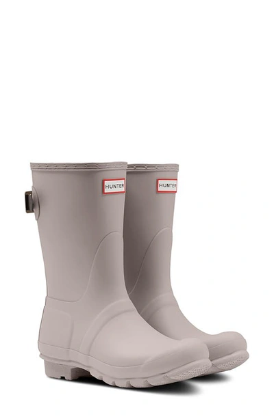 Shop Hunter Original Short Back Adjustable Waterproof Rain Boot In Foxglove