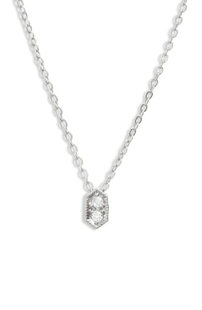 Shop Set & Stones Lucy Pendant Necklace In Silver