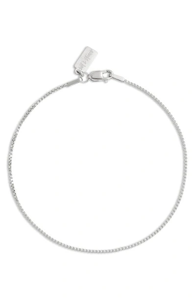 Shop Set & Stones Felix Box Chain Bracelet In Silver
