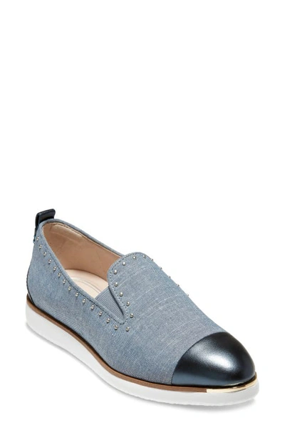 Shop Cole Haan Grand Ambition Slip-on Sneaker In Chambray/ Blue Nappa Leather