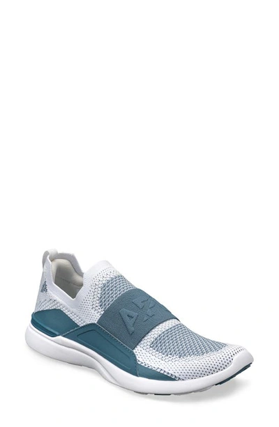 Shop Apl Athletic Propulsion Labs Techloom Bliss Knit Running Shoe In White / Moonstone