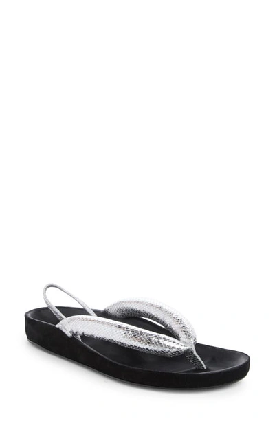 Shop Isabel Marant Olanie Sandal In Silver