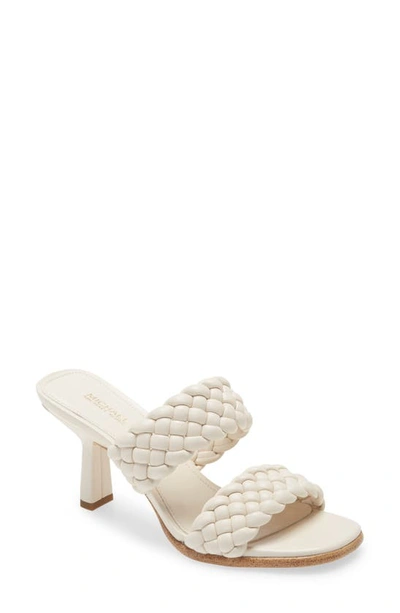 Shop Michael Michael Kors Amelia Slide Sandal In Light Cream