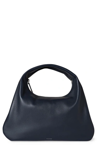 Shop The Row Small Everyday Leather Shoulder Bag In Navy