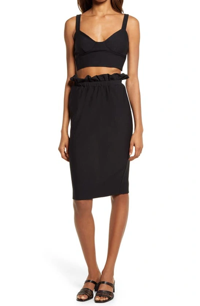 Shop Katie May Always Trending Crop Top & Skirt Set In Black