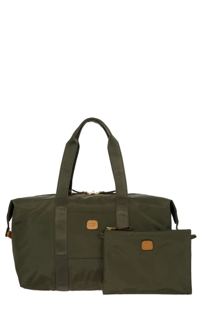 Shop Bric's X-bag 18-inch Folding Duffel Bag In Olive