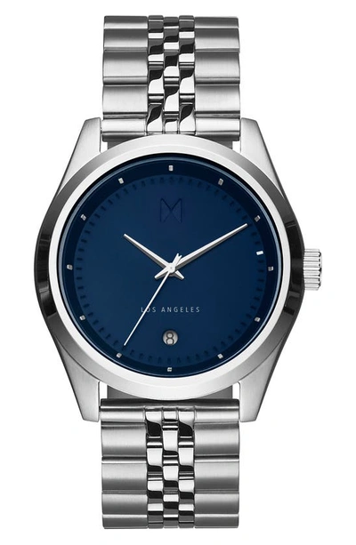 Shop Mvmt Rise Bracelet Watch, 39mm In Silver/ Navy/ Silver