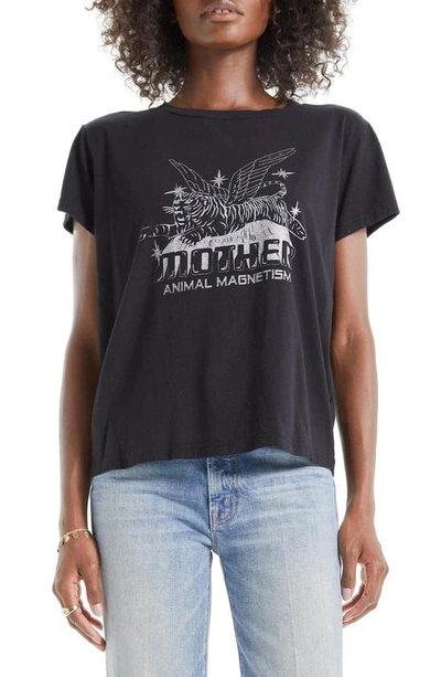 Shop Mother The Boxy Goodie Goodie Supima Cotton Tee In Animal Magnetism