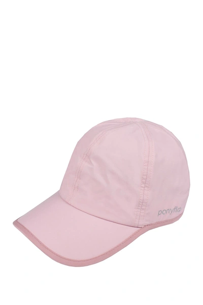 Shop David & Young Water Resistant Active Ponyflo Hat In Pink