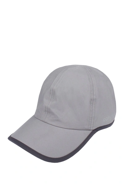Shop David & Young Water Resistant Active Ponyflo Hat In Grey