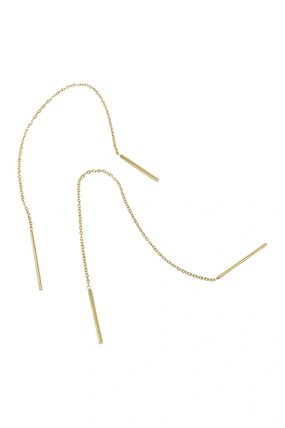 Shop Adornia Water Resistant Threader Earrings In Yellow
