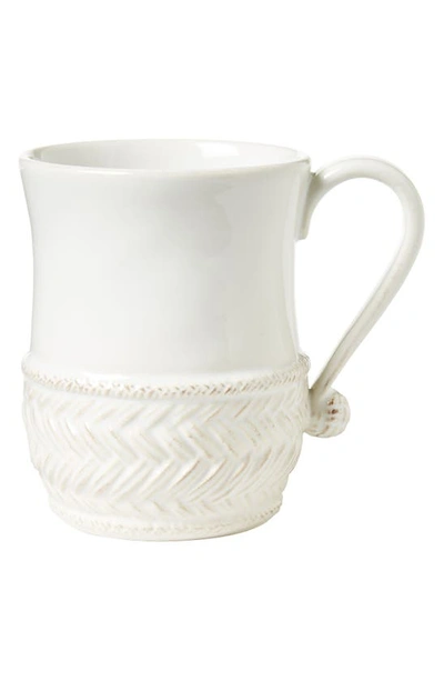 Shop Juliska Le Panier Ceramic Mug In Whitewash