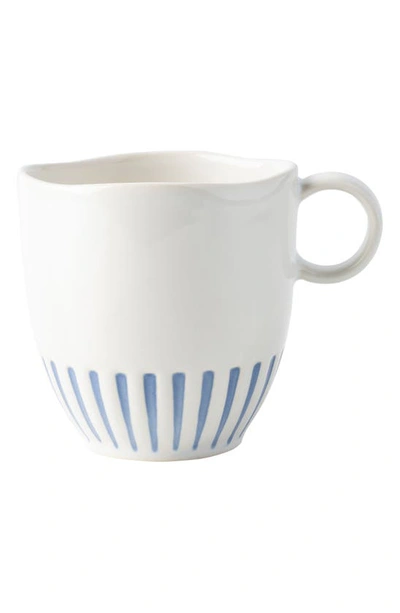 Shop Juliska Sitio Stripe Mug In Indigo