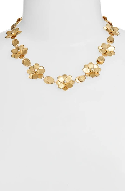 Shop Marco Bicego Diamond Petali Collar Necklace In Yellow Gold/ Diamond