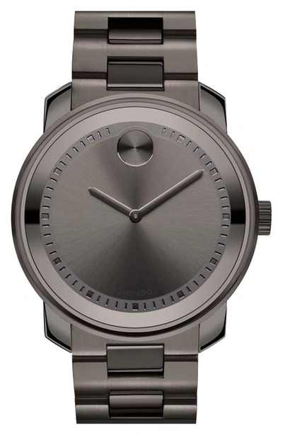 Shop Movado 'bold' Bracelet Watch, 43mm In Gunmetal