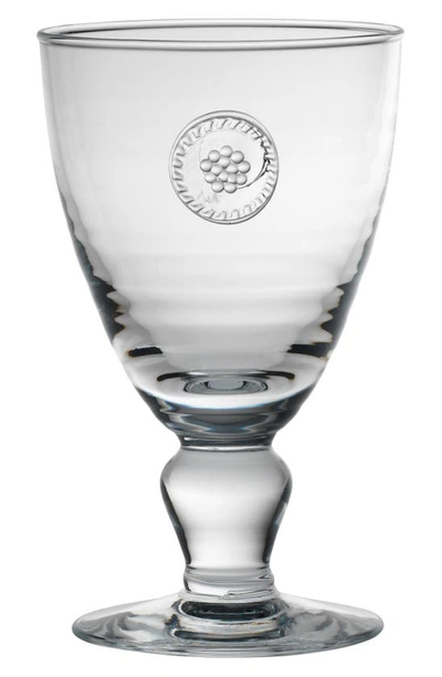 Juliska Berry & Thread Clear Footed Goblet In Clear