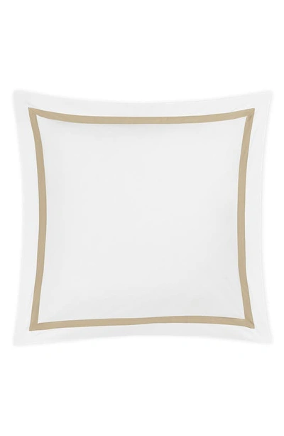 Shop Matouk Lowell Egyptian Cotton Euro Sham In Champagne