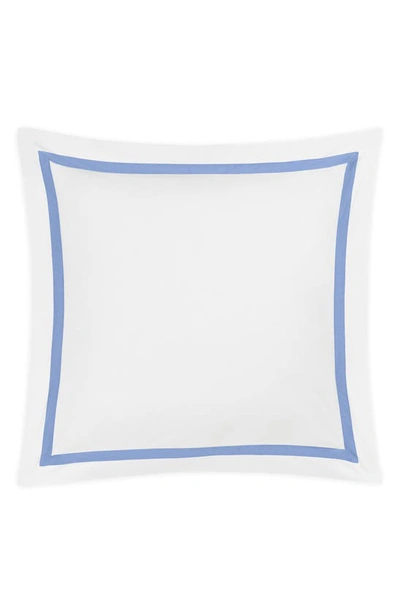 Shop Matouk Lowell Egyptian Cotton Euro Sham In Azure