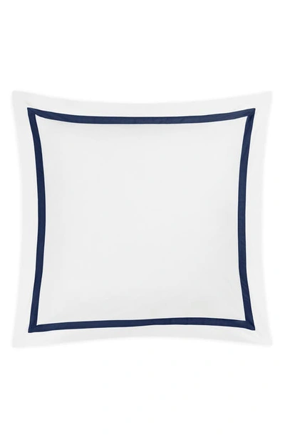 Shop Matouk Lowell Egyptian Cotton Euro Sham In Navy