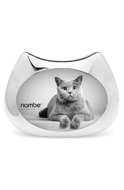 Shop Nambe Cat Picture Frame In Silver Plate
