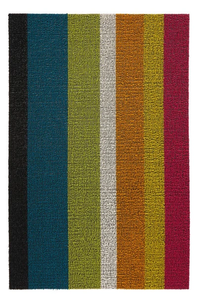 Shop Chilewich Stripe Low Pile Indoor/outdoor Floor Mat In Multi