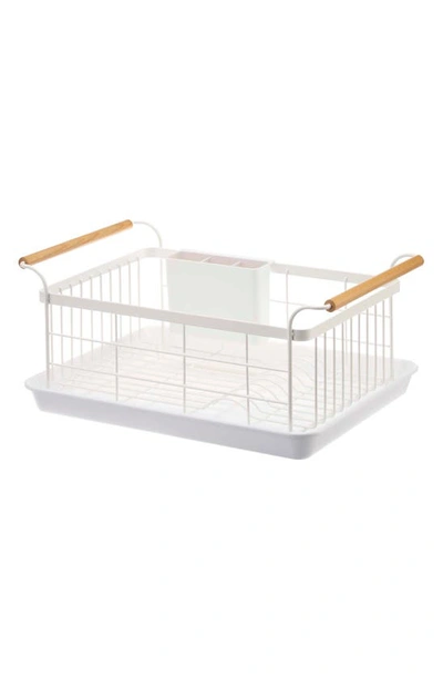 Shop Yamazaki Tosca Dish Drainer Rack In White