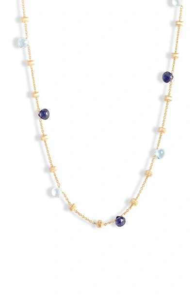 Shop Marco Bicego Africa Semiprecious Stone Necklace In Gold