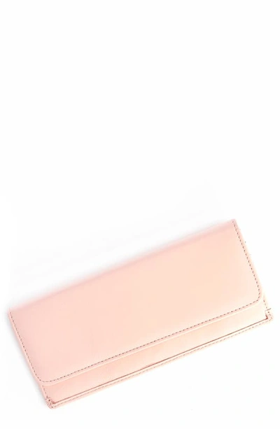 Shop Royce New York Rfid Blocking Leather Clutch Wallet In Light Pink