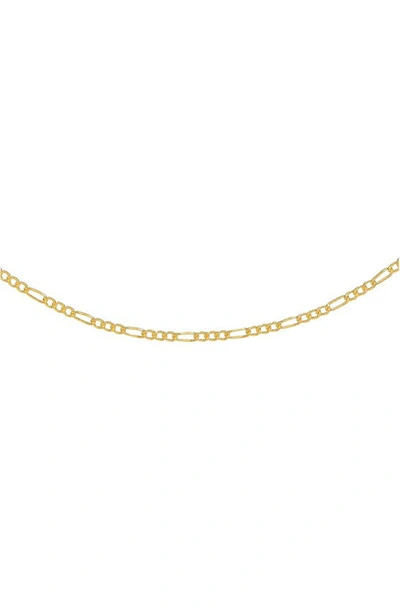 Shop Adinas Jewels Baby Figaro Necklace In Gold
