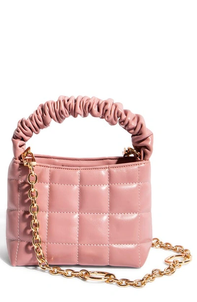 Shop House Of Want How We Brunch Vegan Leather Mini Tote In Pink