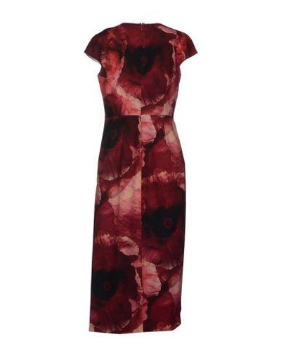 Shop Ports 1961 Midi Dress In Garnet