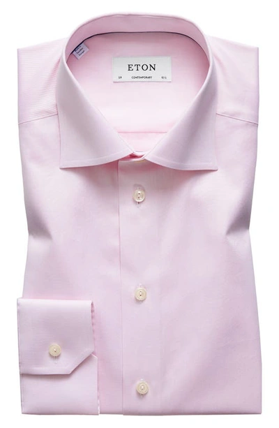 Shop Eton Contemporary Fit Solid Dress Shirt In Pink