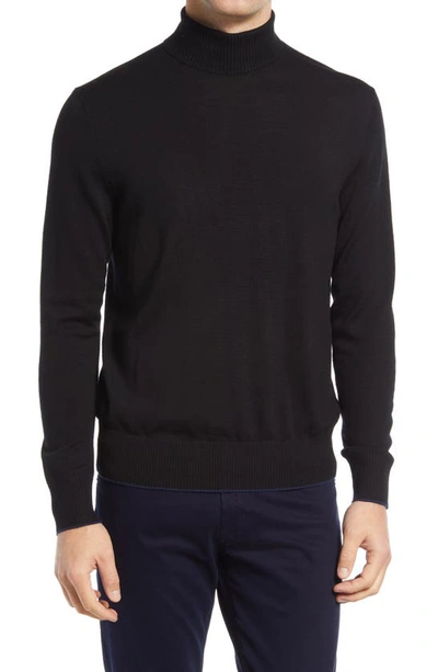 Shop Bonobos Merino Wool Turtleneck Sweater In Black