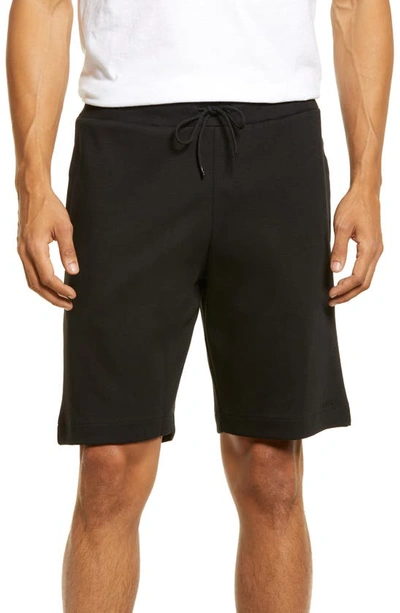 Apc Francois Drawstring-waist Cotton-jersey Shorts In Black