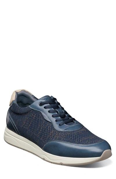 Shop Florsheim Formula Knit Lace-up Sneaker In Navy