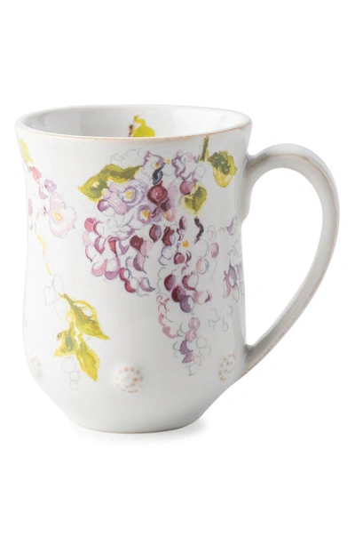 Shop Juliska Berry & Thread Floral Sketch Ceramic Mug In Wisteria